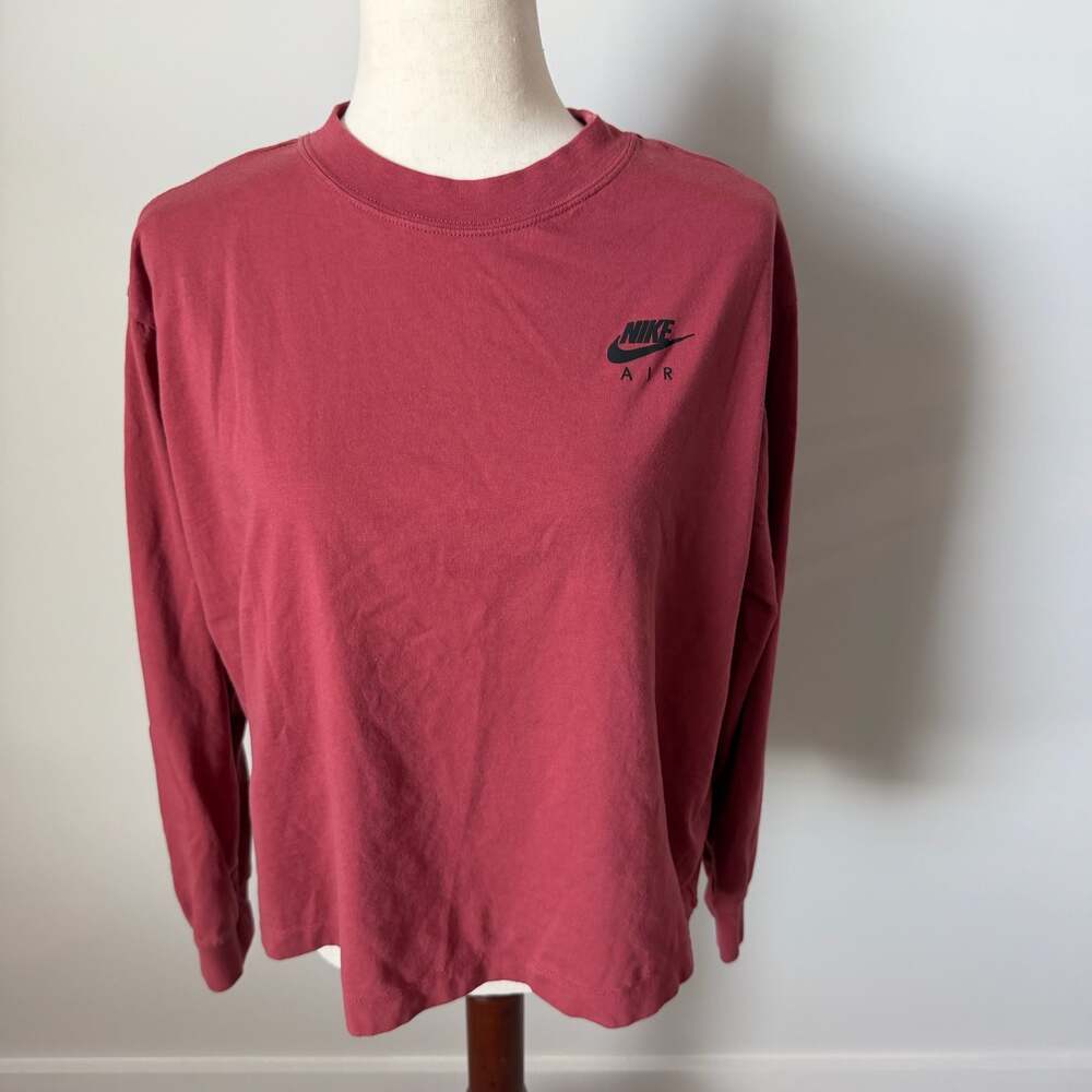 Nike Air Long Sleeve T-Shirt Red Size Large